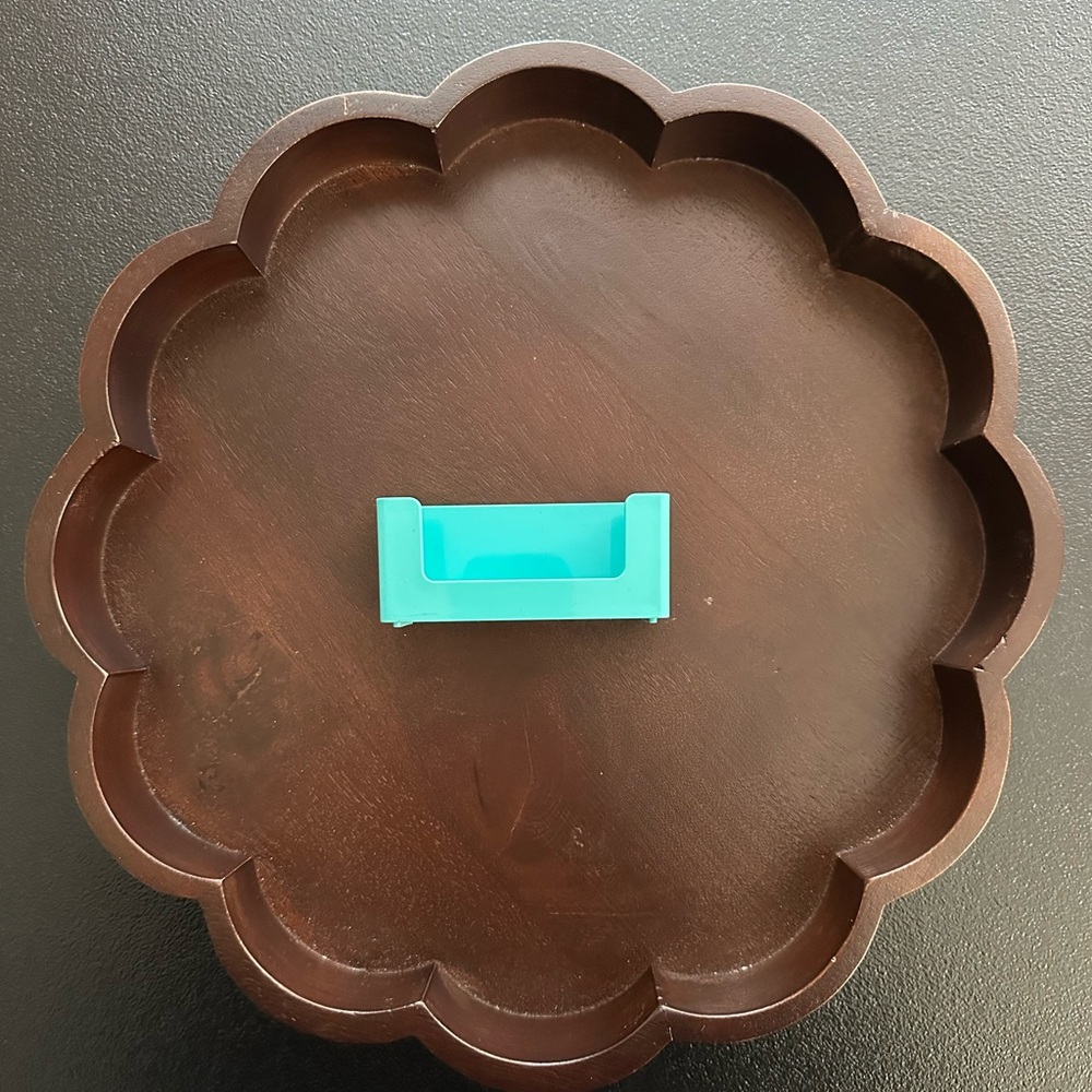 Poppin Teal Business Card Holder